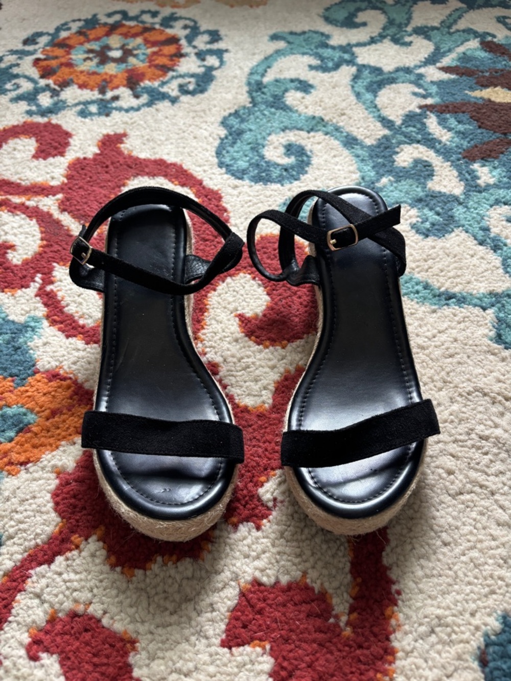 Women’s Black Ankle-Strap Sandals